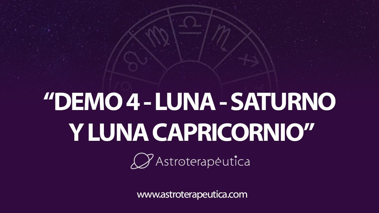 Clase Luna-Saturno y/o Luna Capricornio - Pablo Flores Laymuns