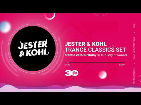 JESTER & KOHL - Trance Classics DJ Set - Frantic 25 @ Ministry of Sound (2022)
