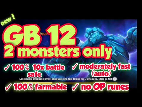 2 monsters only GB12 FARMABLE TEAM giants keep B 12!  (summoners war)