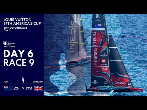 EPIC RACING🔥| Louis Vuitton 37th America's Cup Race 9 | Emirates Team New Zealand vs INEOS Britannia