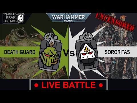 Death Guard vs Adepta Sororitas (Live Warhammer 40k)