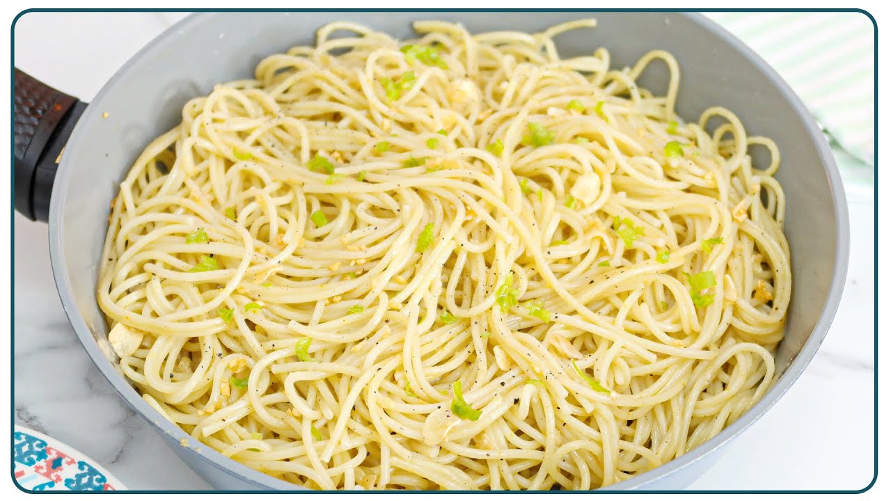 HOW TO MAKE SPAGHETTI WITH GARLIC AND OIL EASY AND FAST | Nandu Andrade