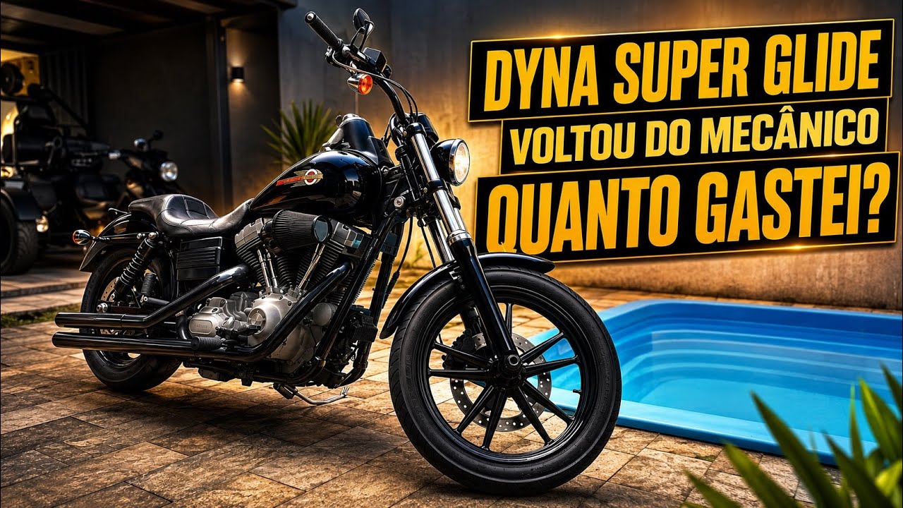 VOLTOU DO MECÂNICO, QUANTO GASTEI? HARLEY DAVIDSON DYNA SUPER GLIDE 2008