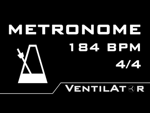 184 BPM Metronome @ 4/4 Bars Counting