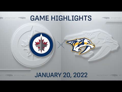NHL Highlights | Jets vs. Predators - Jan. 20, 2022