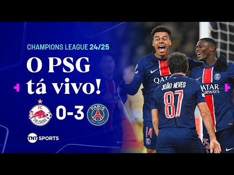 Gols e lances de Red Bull Salzburg x PSG
