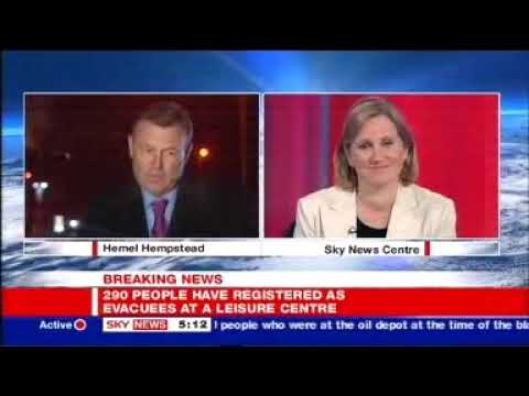 Buncefield Oil Depot Disaster - Sky News - Live at Five - 11/12/2005