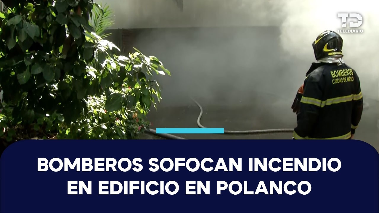 Incendio en estacionamiento de edificio en Polanco provoca movilización tras reporte de explosión