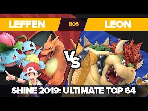 Leffen vs LeoN - Winners' Round 1: Ultimate Singles - Shine 2019 | Pokemon Trainer vs Bowser