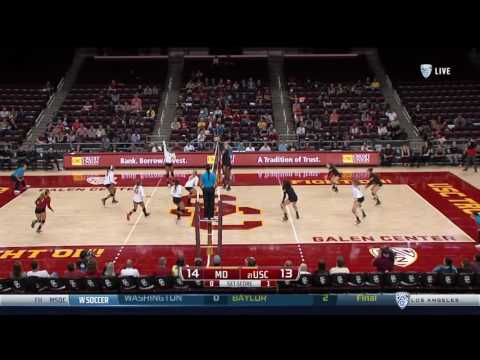 Women's Volleyball: USC 3, Maryland 0 - Highlights 9/16/16