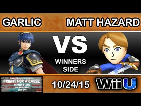 Fright For A Cause – Garlic (Marth) Vs. Matt Hazard (Mii Sword Fighter) Winners Side - Smash Wii U