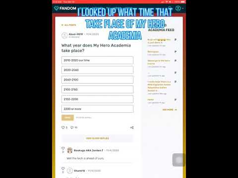 My Hero Academia what year take place 🤔