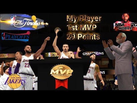 NBA2k20 Mobile - My Career Playoffs 1st Season ends | MVP 29 Points