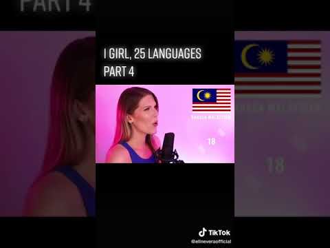1 GIRL,25 LANGUAGES