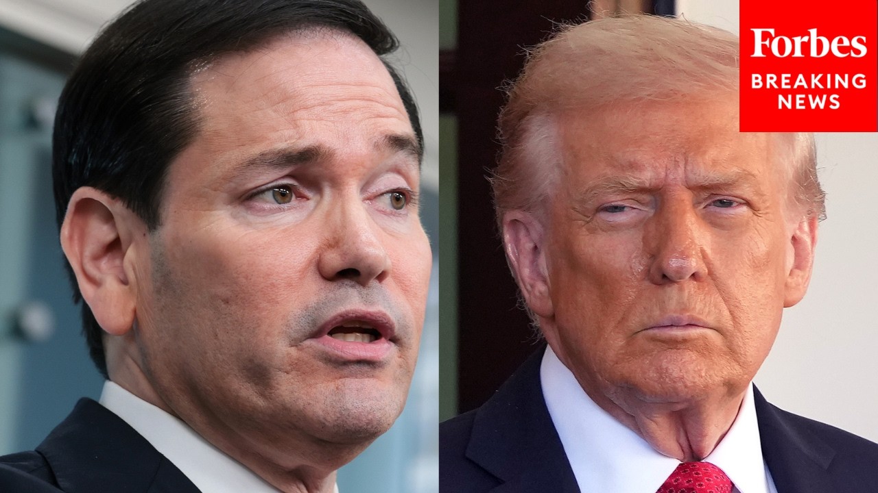 Video | Marco Rubio Asked To Clarify Trump's Comments About The Iranian People Needing Weapons
