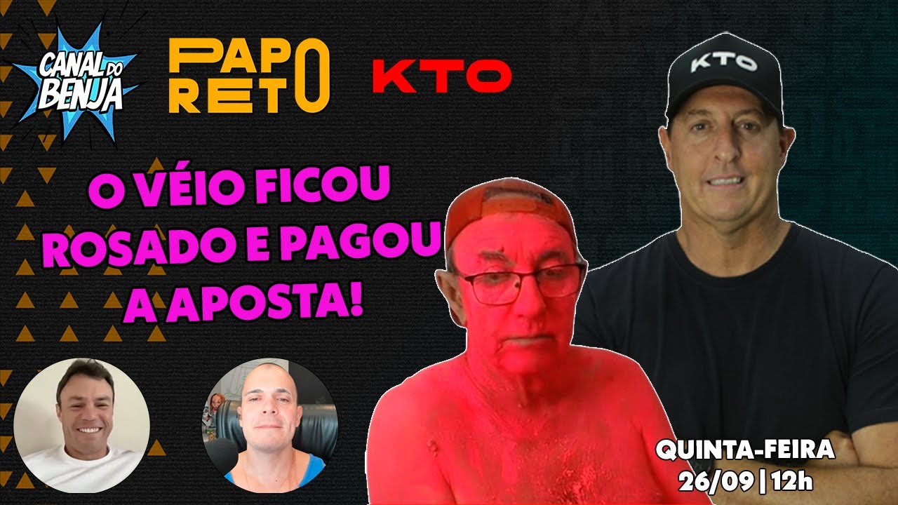 Papo Reto com Benja, Gladiador, Mano e Véio - ep. 333 - 26/09/2024