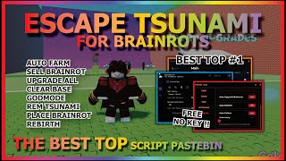 Download lagu ESCAPE TSUNAMI FOR BRAINROTS Script Pastebin 2026 AUTO FARM, AUTO COLLECT, SELL, UPGRADE (NO KEY) 🌊 mp3