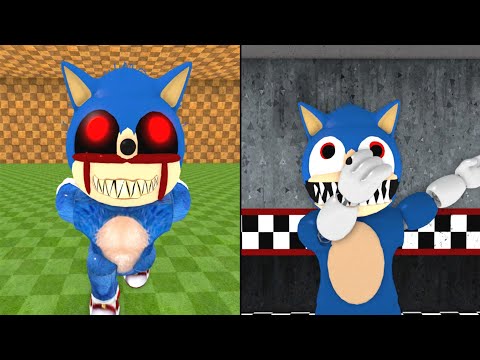 SONIC MOVIE EXE VS NIGHTMARE SONIC JUMPSCARE - Roblox Piggy FANGAME