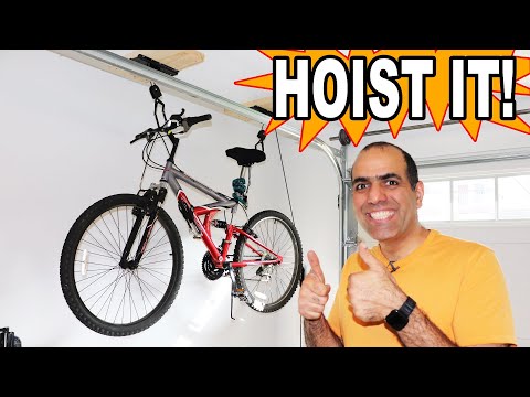 YouTube video about: How to hang bikes from garage ceiling?