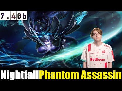 🤯Nightfall [Phantom Assassin] HC 7.40b- DOTA 2 HIGHEST MMR #dota2  #dota2gameplay