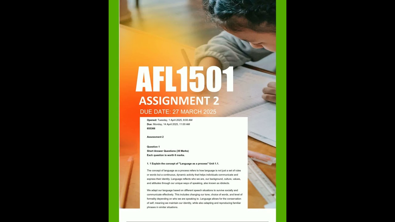 AFL1501 Assignment 2 2025 Due 14 April 2025194