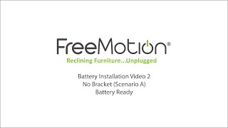 Battery Install 2:  No Bracket and Battery Ready Scenario A
