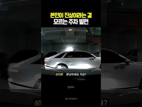 본인이 진상이라는 걸 모르는 주차 빌런 #블랙박스 #한문철tv #교통사고