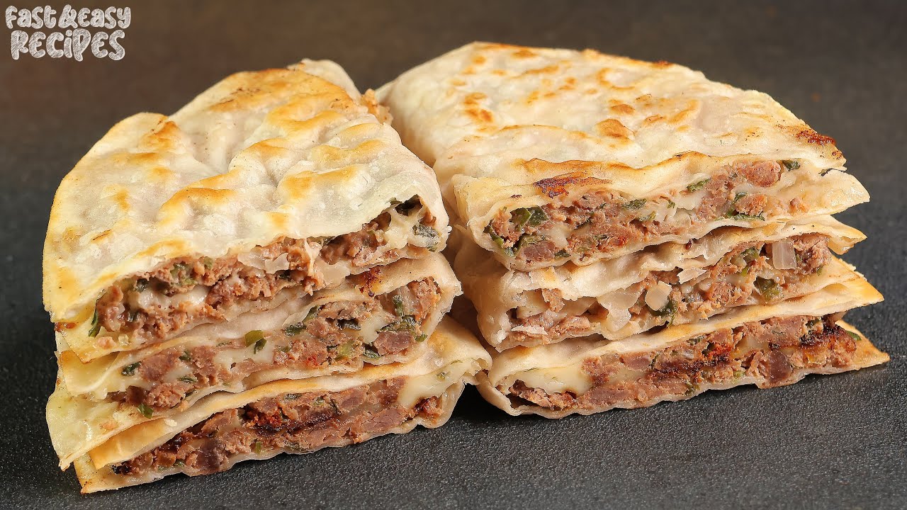 Homemade Tortillas with Beef and Cheese by Fast & Easy Recipes — recipe photo