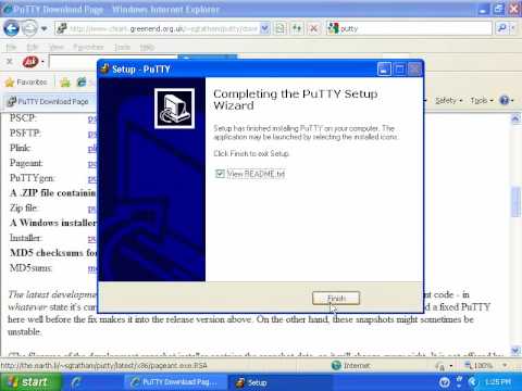 comment installer putty