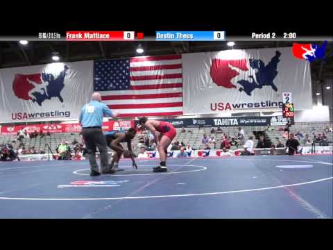 Frank Mattiace vs. Destin Theus at 2013 Junior Nationals - FILA - FS