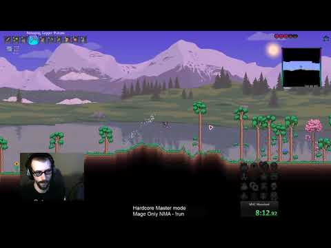 Terraria Speedrun - Mage Master Hardcore Moonlord NMA - 10:05