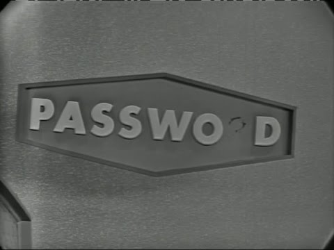Password (March 20th, 1962): The letter "R" falls off