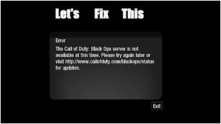 Call of Duty black ops zombies not working | How to fix the error in cod bo1 zombies #2024