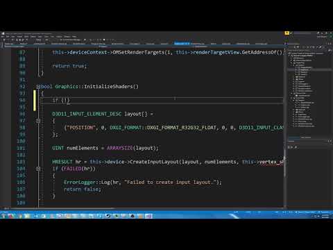 C++ DirectX 11 Engine Tutorial 11 - Create Vertex Shader