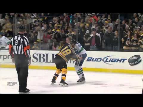 Canucks at Bruins - Line Brawl.