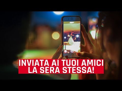 Proiezione serale Slideshow video matrimonio in anteprima, versione 2020