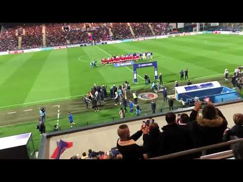 Football - Coupe de France (32e de finale) Châteauroux-PSG 1-3 L'entrée des joueurs