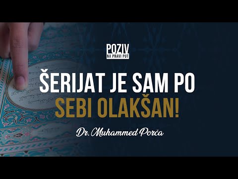 ŠERIJAT JE SAM PO SEBI OLAKŠAN! - Dr. Muhammed Porča ᴴᴰ┇Poziv na pravi put