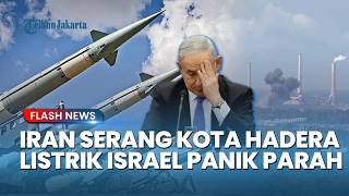 Hadera Terbakar Ludes! Rudal Balistik Iran Terjang Jantung Energi Israel saat Timur Tengah Memanas