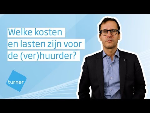 Welke kosten en lasten zijn voor de (ver)huurder? - Wikimmo