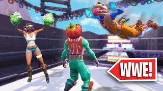 WWE WRESTLING IN FORTNITE! | Fortnite Simon Says