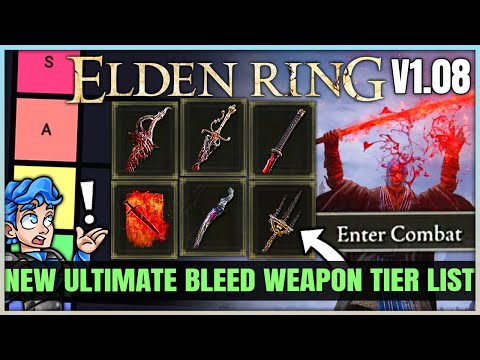The MOST POWERFUL Bleed & Arcane Weapon Tier List - Best Highest Damage Weapons in Elden Ring 1.08!