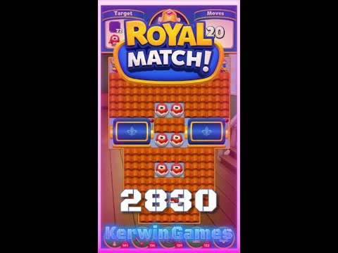 Royal Match Level 2830 - No Boosters Gameplay
