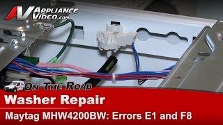Maytag Washer Repair — Error E1, F8 Repeatedly Continues to Fill — Hose