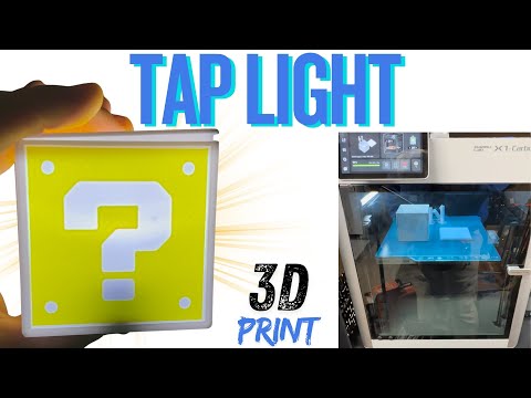 Full Length - 3D Printing Everyday: 🍄💡 Day 35 of 365 – 3D Printing a Mario Question  Box Tap Light