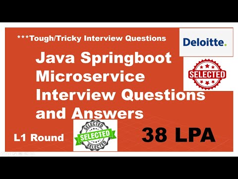 Core Java Java 8 Spring Boot Microservice Docker Real Interview Questions Deloitte Java