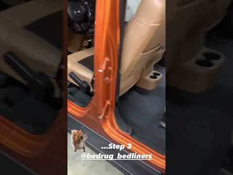 Goodbye Carpet! Best & easiest Jeep flooring option. #jeepwrangler #overland @bedrugvideos