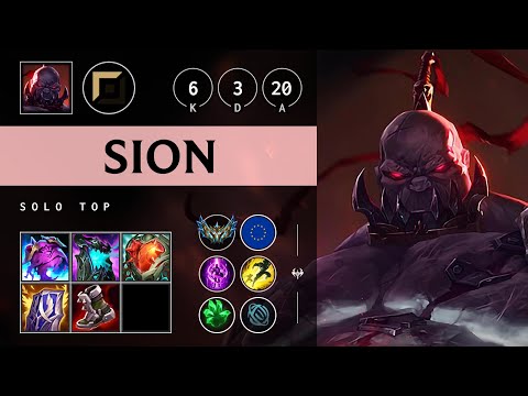 Sion Top vs Akali: Unstoppable - EUW Challenger Patch 14.22