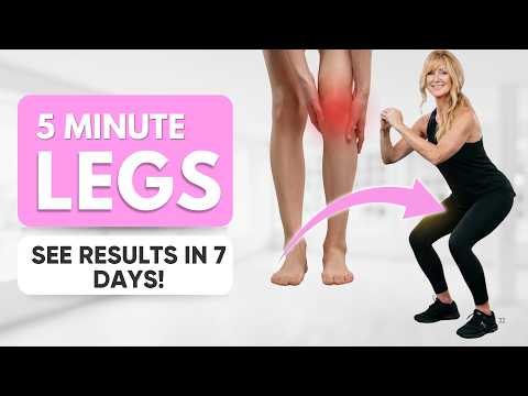 5 Minute EASY LEGs Workout | Do This For 7 Days & See Results!