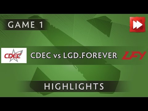 CDEC Gaming vs LGD.Forever Young [Game 1] ESL One Genting 2017 - Dota Highlights